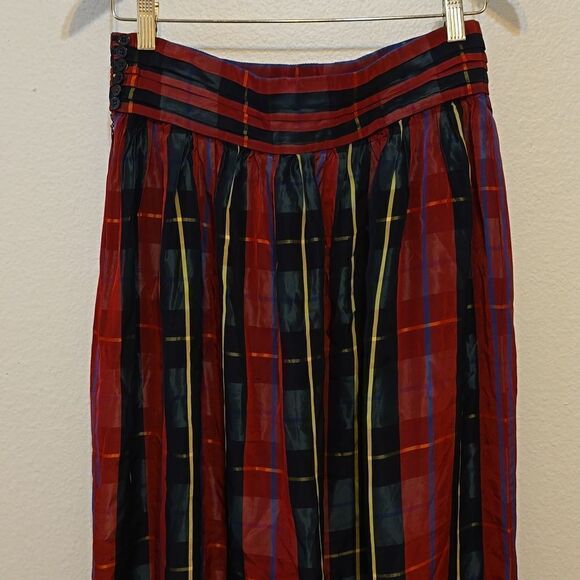 - Daniel Hechter Paris vintage pladed/plaid skirt size 12 - Picture 2 of 11